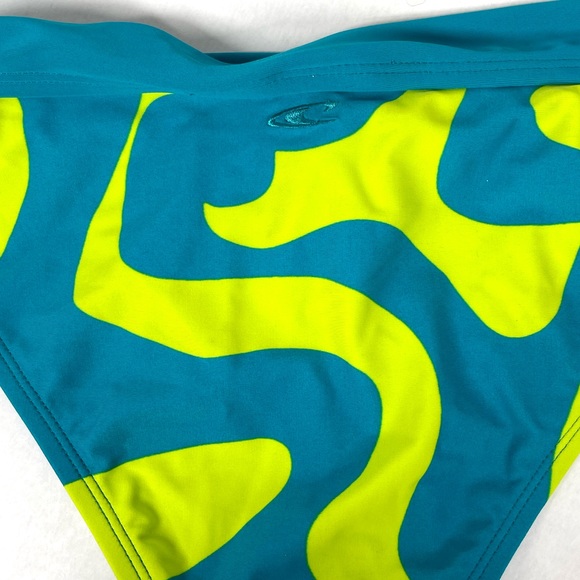 O’Neill Tie Swim Bottoms Size Medium Teal and Green - Picture 4 of 5